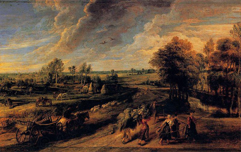 Peter Paul Rubens Return from the Fields Norge oil painting art